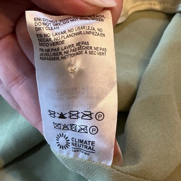 Reformation Niamh Silk Maxi Dress Green 12 NWT - Picture 10 of 12